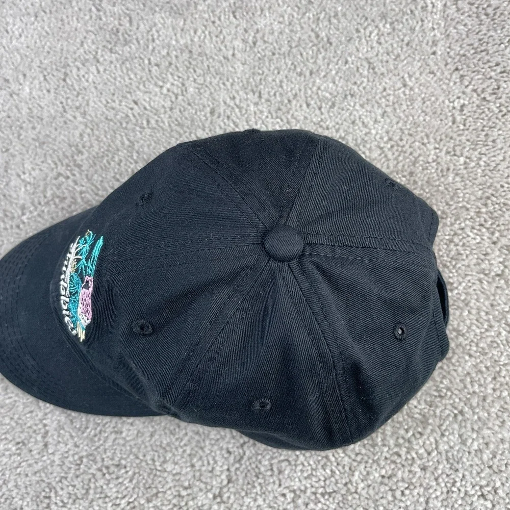 Chubbies Hat Cap Mens‎ Strapback Black Toucan Beach Tropical Embroidered Logo